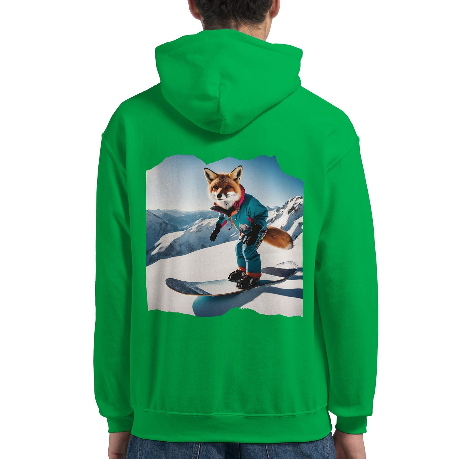 Powder Play Fox | Hoodie Unisex - Tshirt-Fabriek.nl