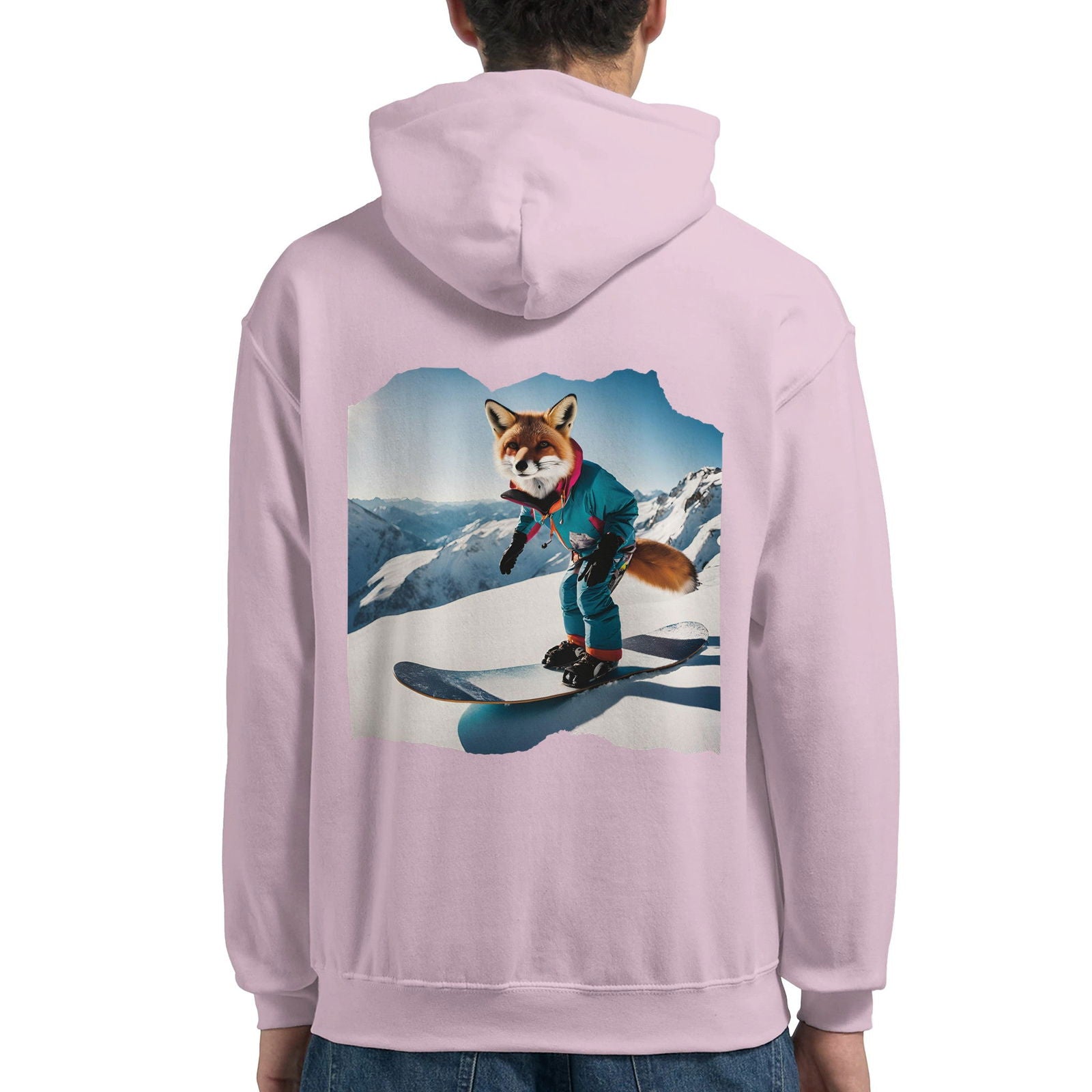 Powder Play Fox | Hoodie Unisex - Tshirt-Fabriek.nl