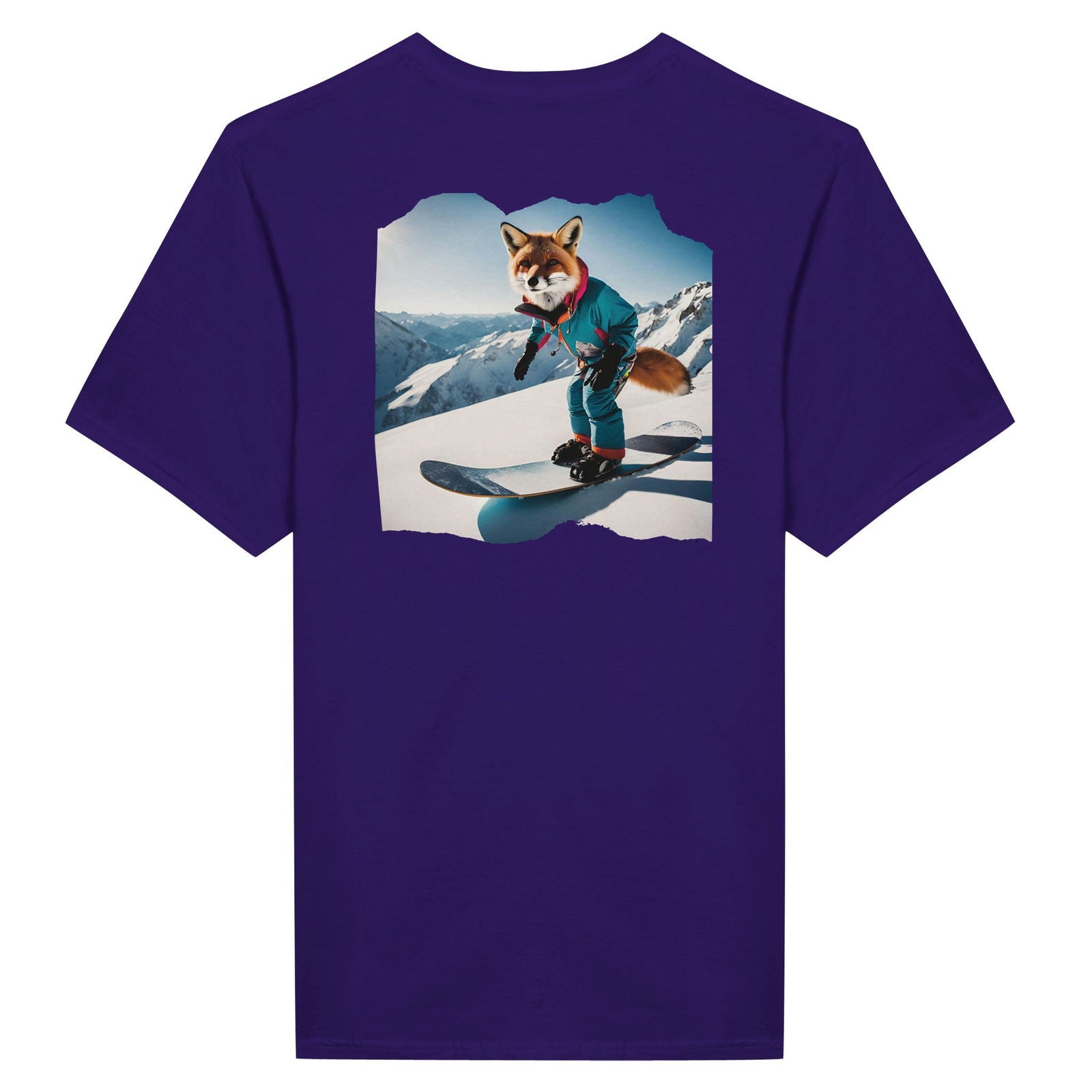 Powder Play Fox | T-Shirt Unisex - Tshirt-Fabriek.nl