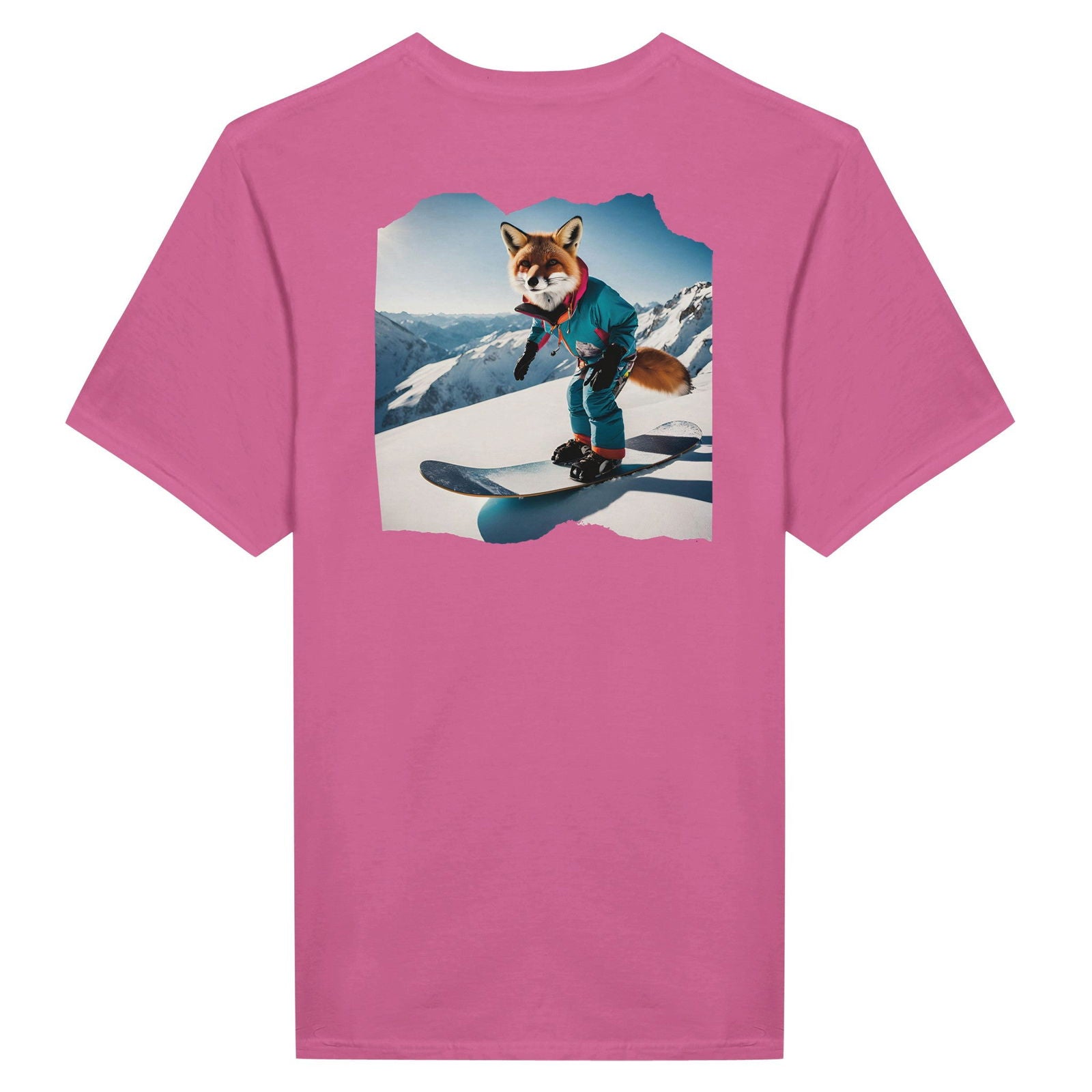 Powder Play Fox | T-Shirt Unisex - Tshirt-Fabriek.nl