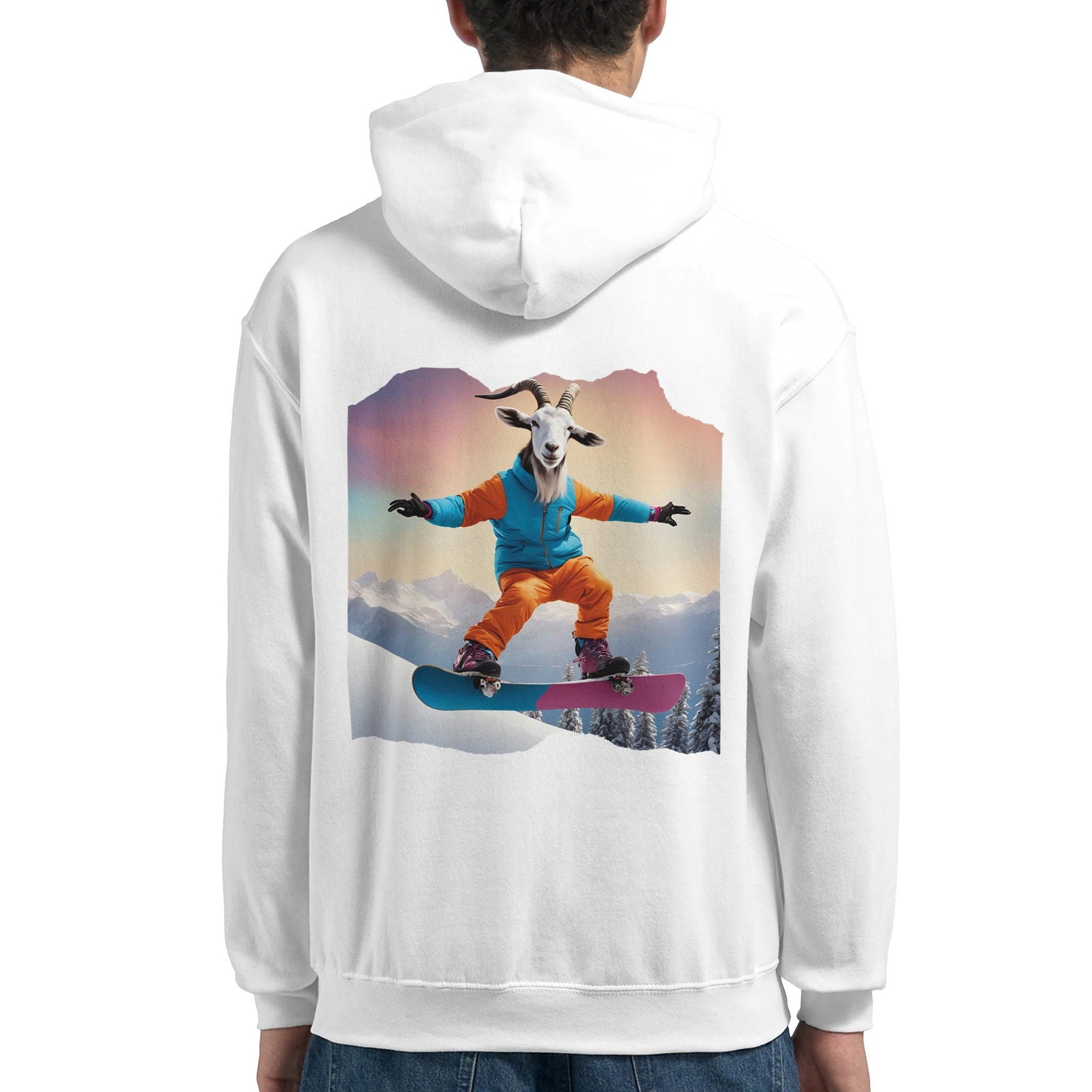 Powder Play Goat | Hoodie Unisex - Tshirt-Fabriek.nl