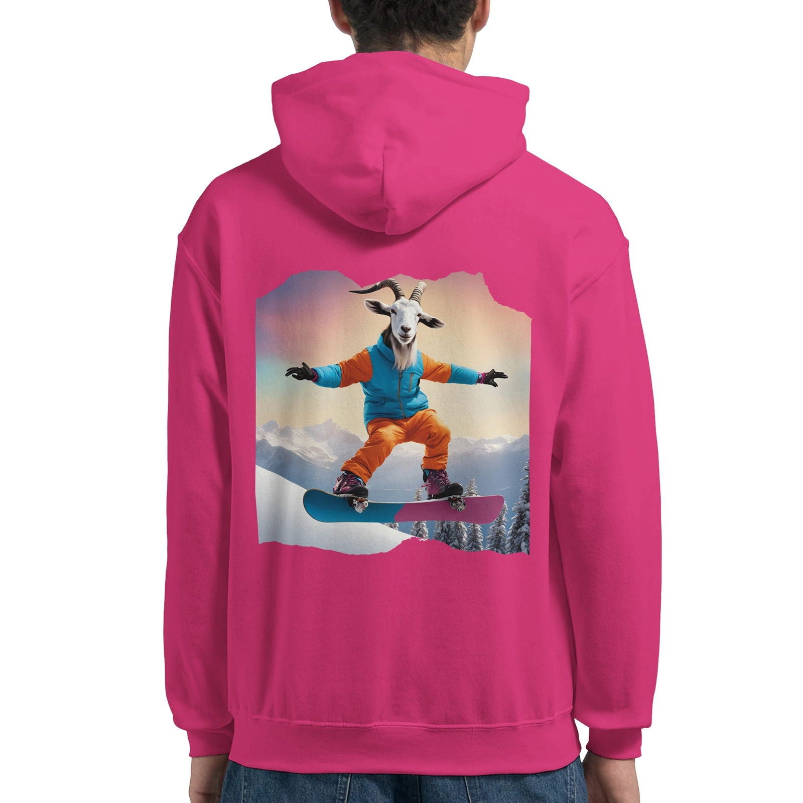 Powder Play Goat | Hoodie Unisex - Tshirt-Fabriek.nl