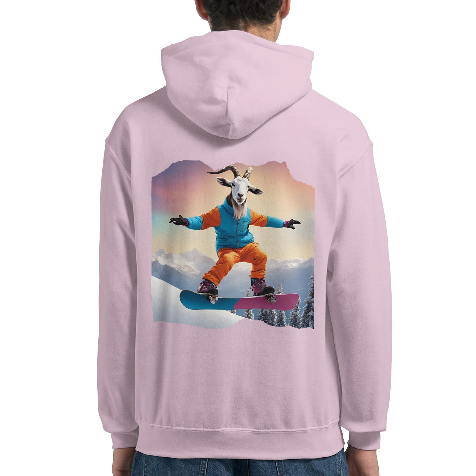 Powder Play Goat | Hoodie Unisex - Tshirt-Fabriek.nl