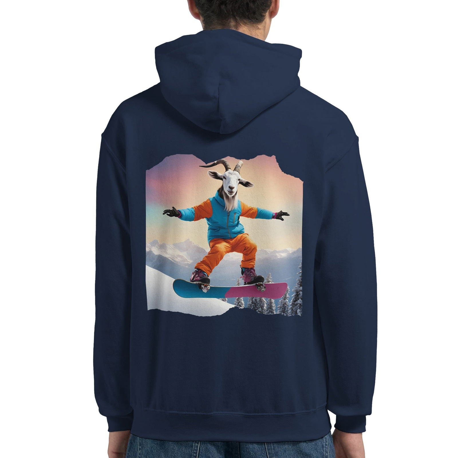 Powder Play Goat | Hoodie Unisex - Tshirt-Fabriek.nl