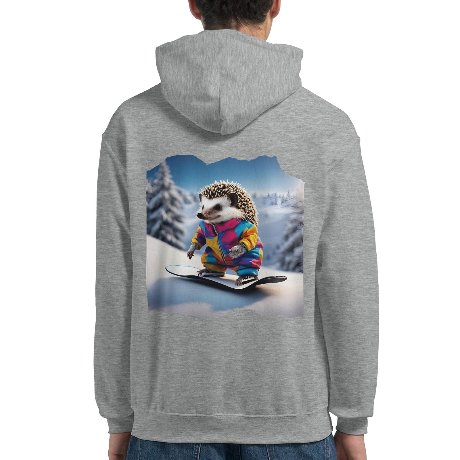 Powder Play Hedgehog | Hoodie Unisex - Tshirt-Fabriek.nl