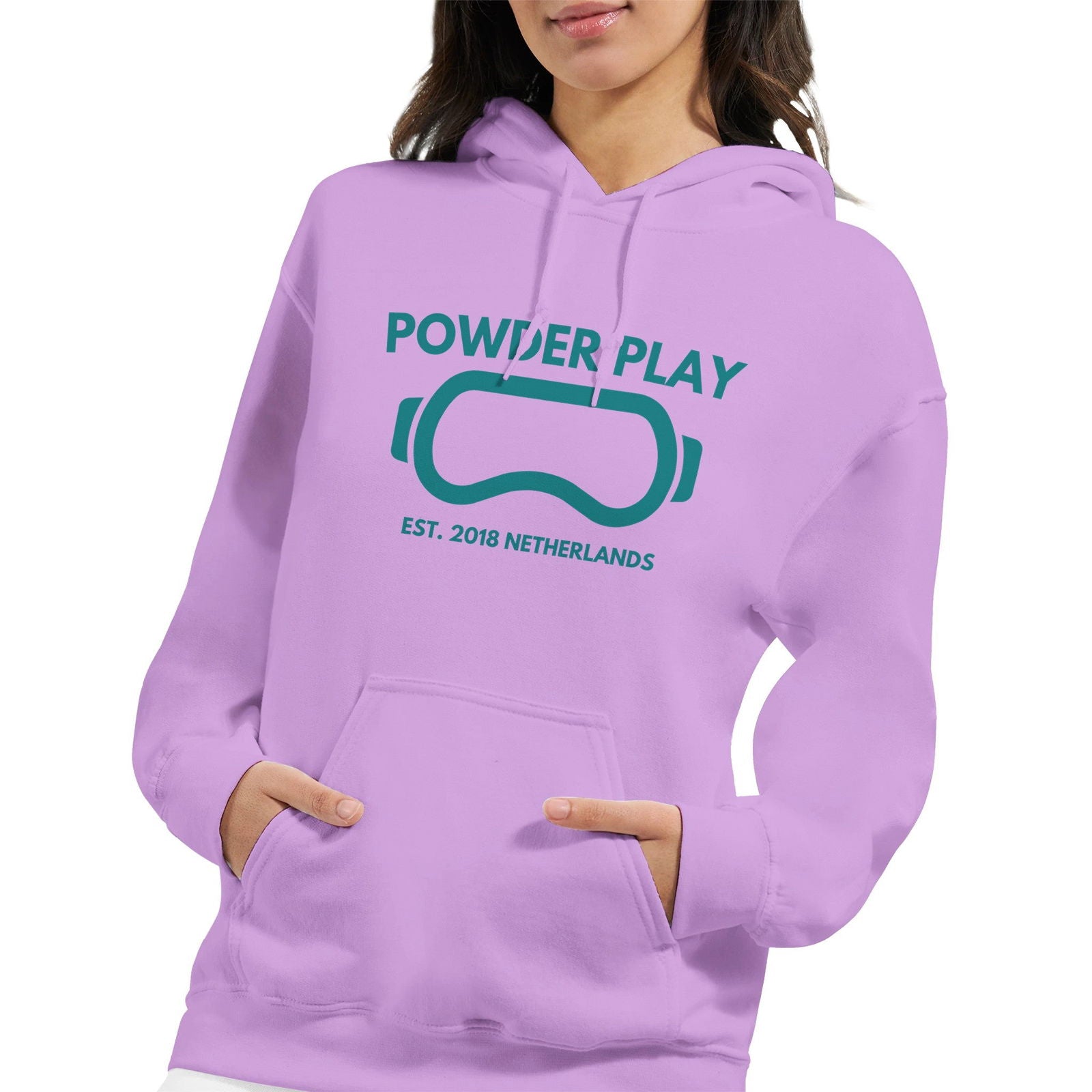 Powder Play Hippopotamus | Hoodie Unisex - Tshirt-Fabriek.nl