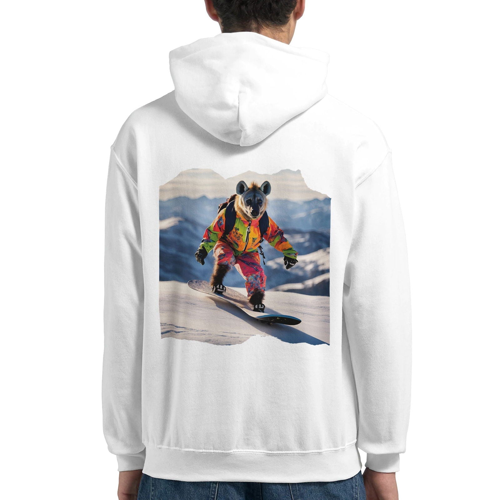 Powder Play Hyena | Hoodie Unisex - Tshirt-Fabriek.nl