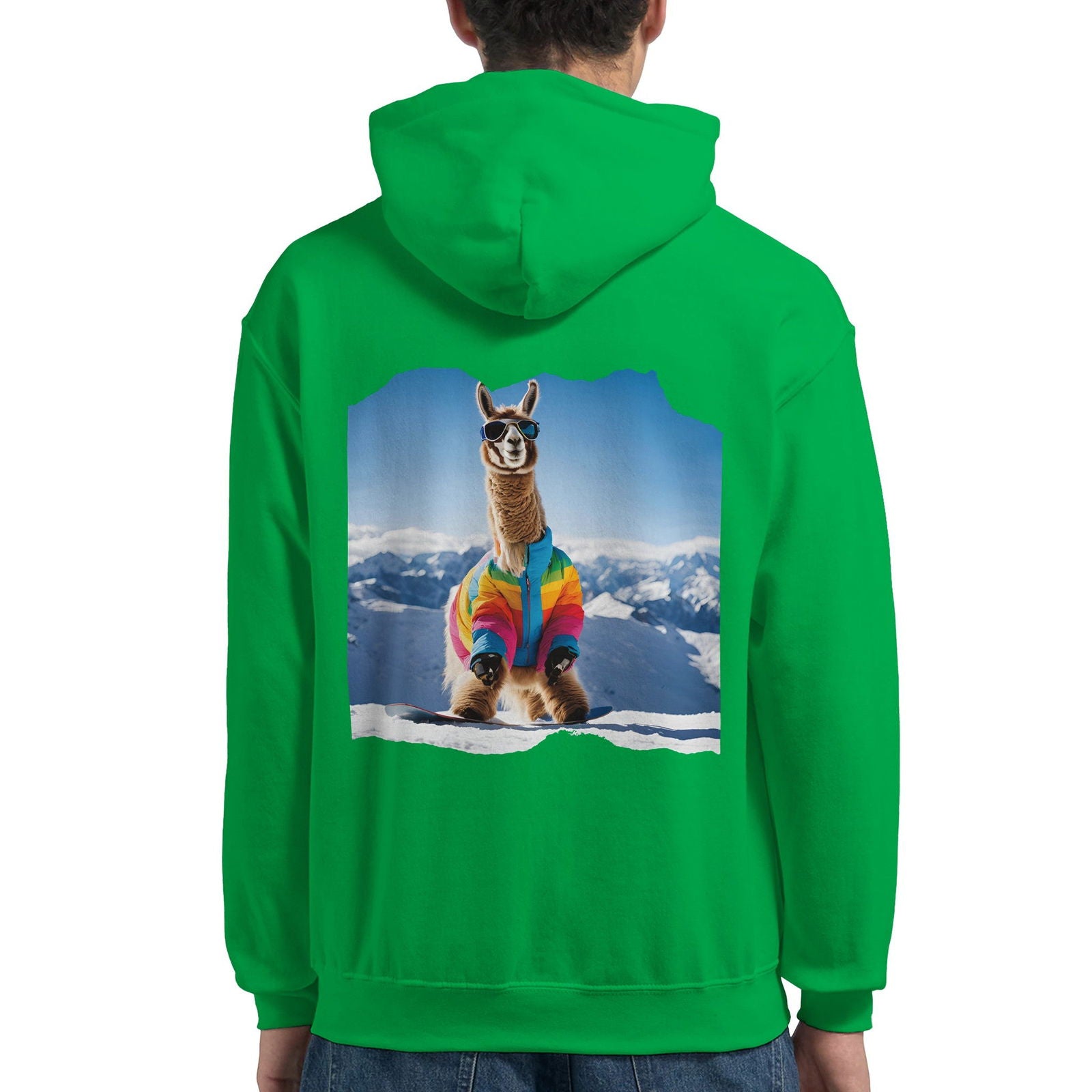 Powder Play Lama | Hoodie Unisex - Tshirt-Fabriek.nl