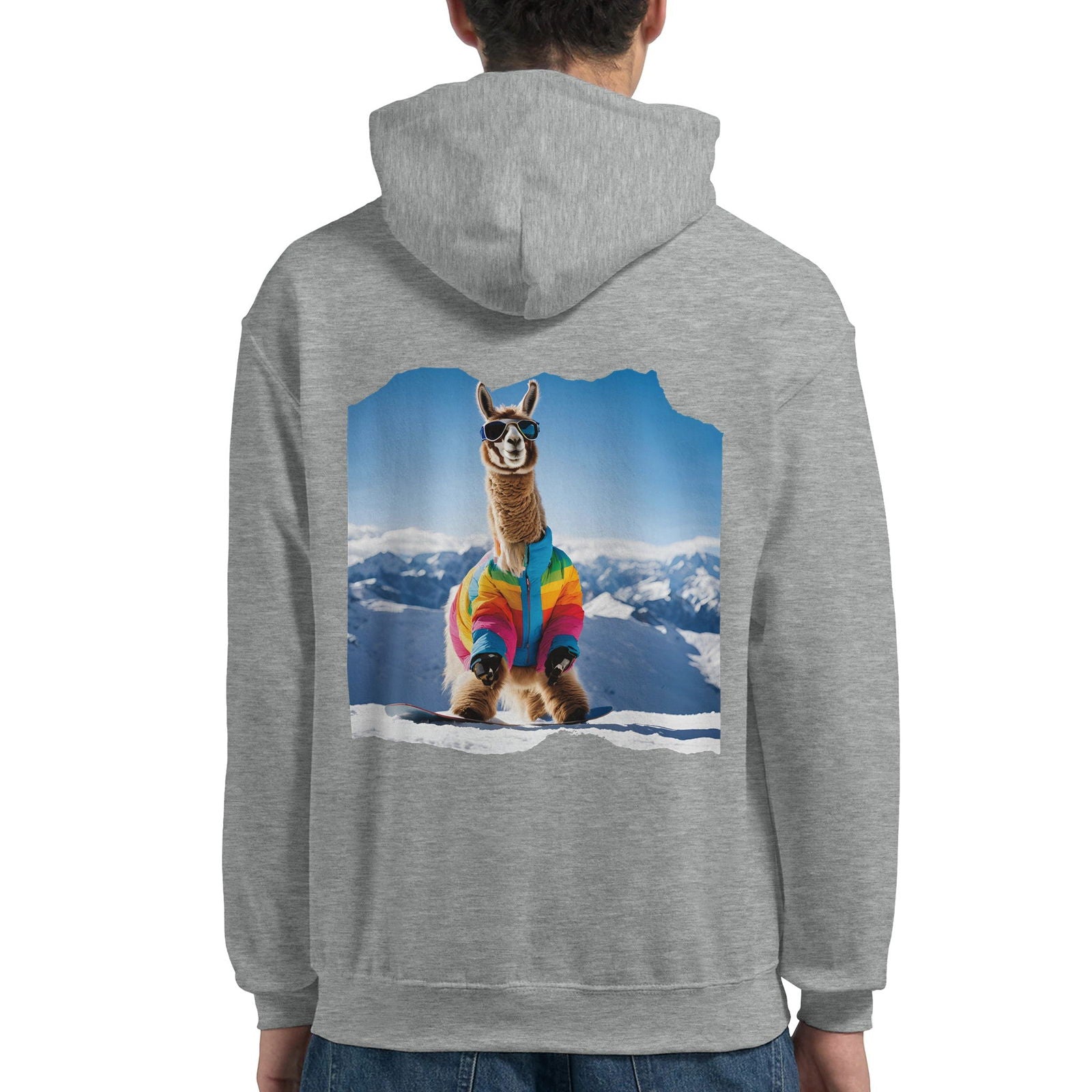 Powder Play Lama | Hoodie Unisex - Tshirt-Fabriek.nl