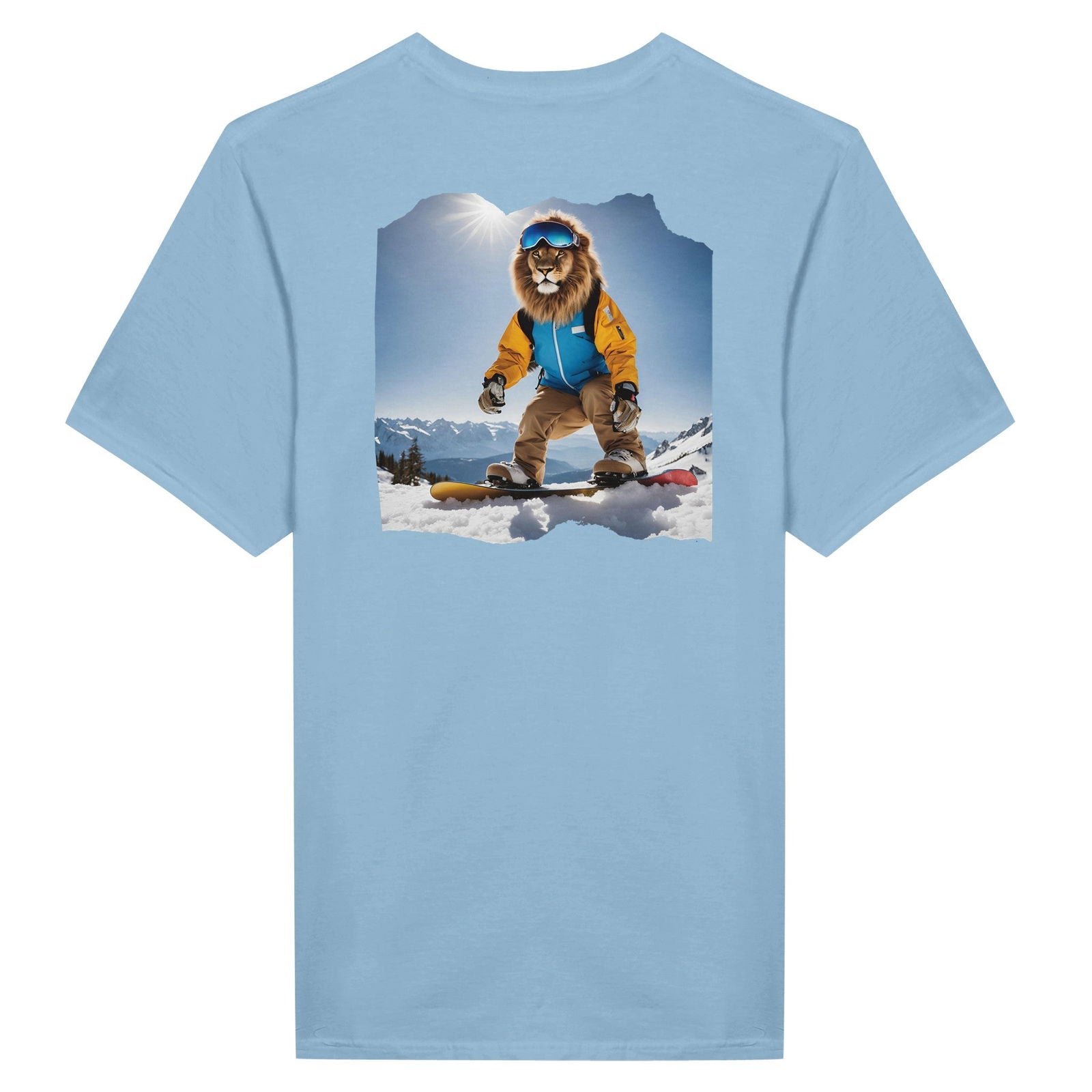 Powder Play Lion | T-Shirt Unisex - Tshirt-Fabriek.nl