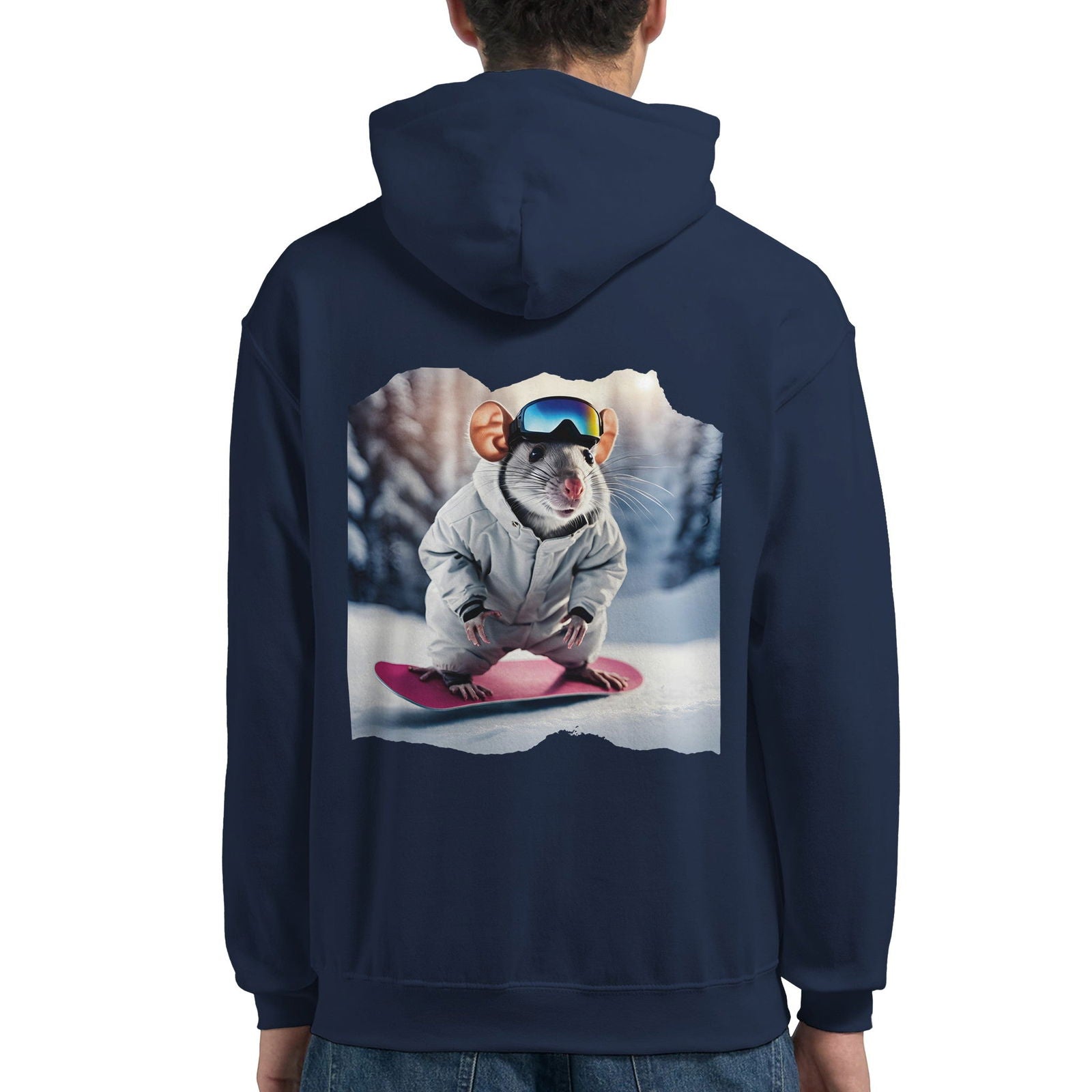 Powder Play Mouse | Hoodie Unisex - Tshirt-Fabriek.nl