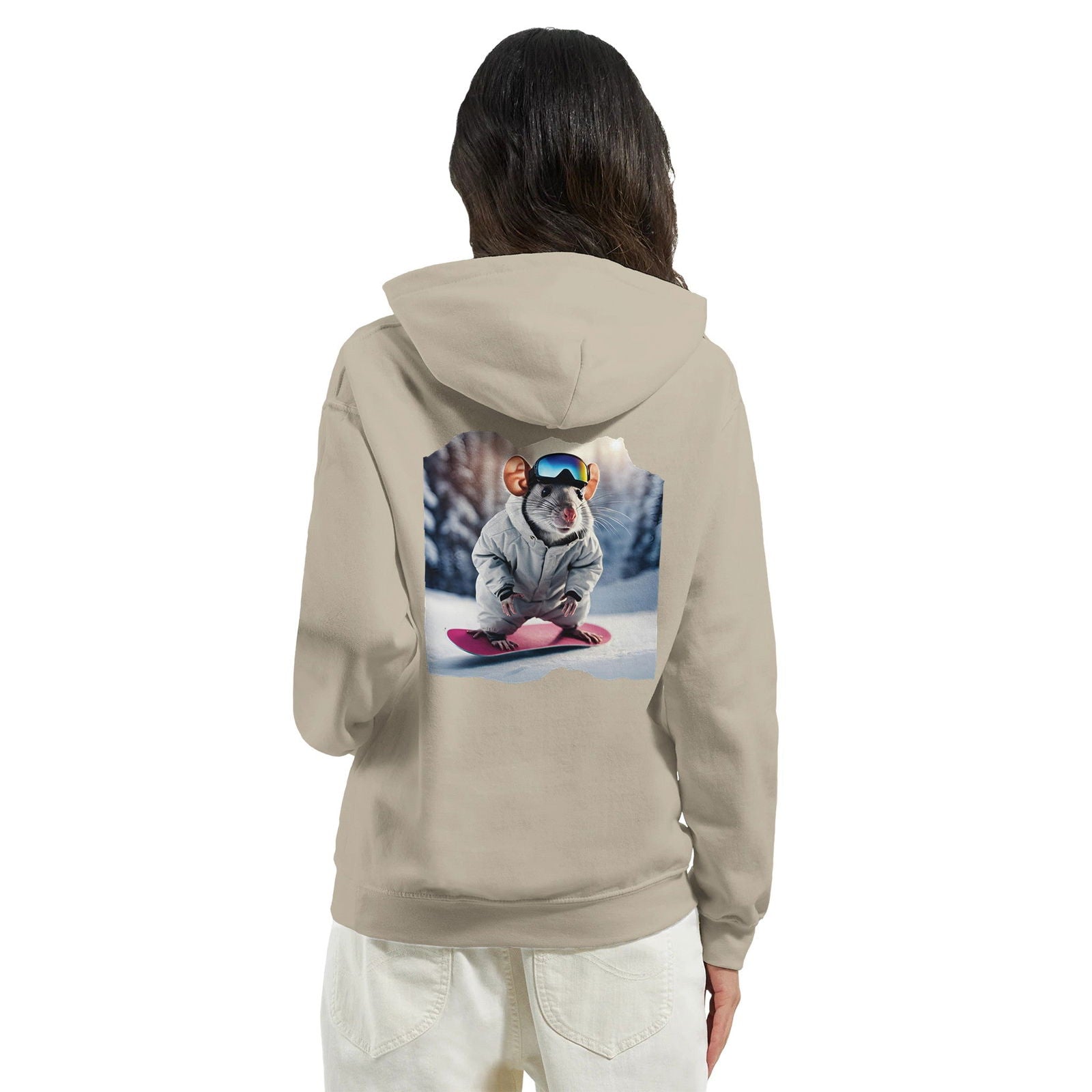 Powder Play Mouse | Hoodie Unisex - Tshirt-Fabriek.nl