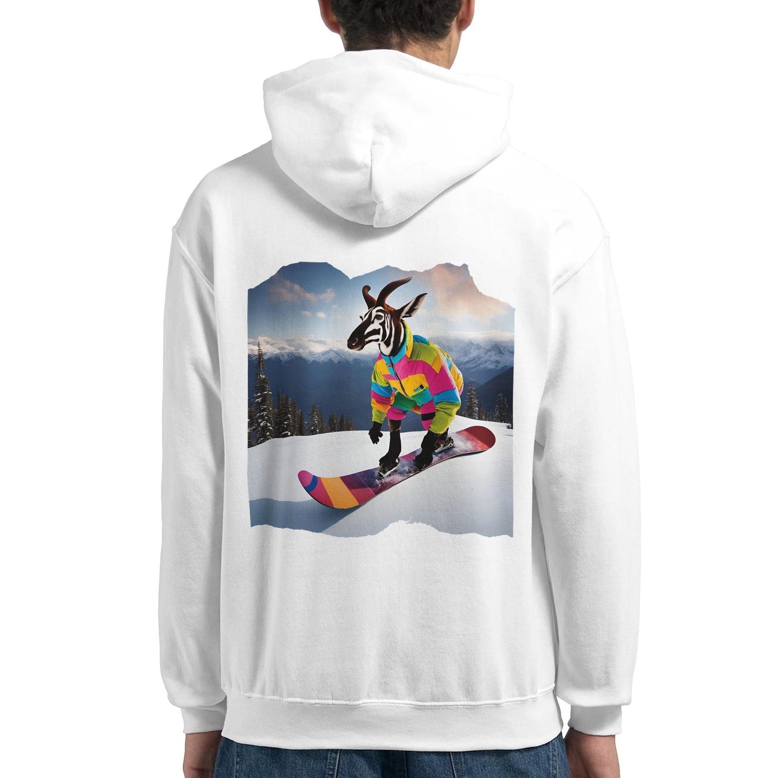 Powder Play Okapi | Hoodie Unisex - Tshirt-Fabriek.nl