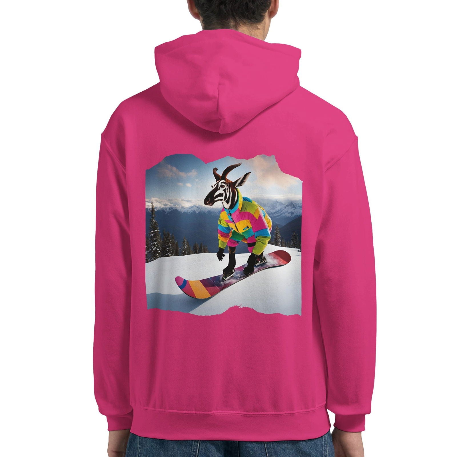 Powder Play Okapi | Hoodie Unisex - Tshirt-Fabriek.nl