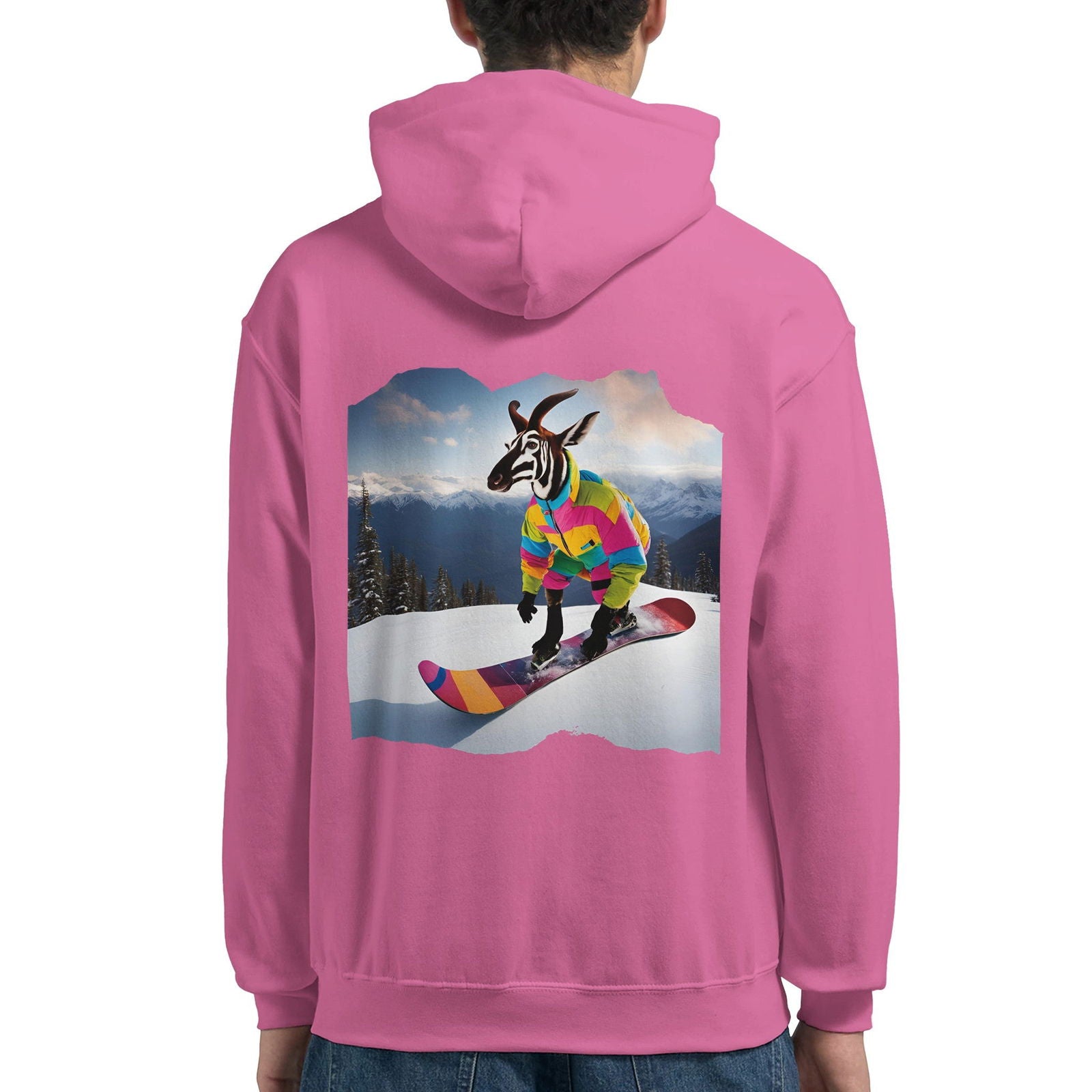 Powder Play Okapi | Hoodie Unisex - Tshirt-Fabriek.nl