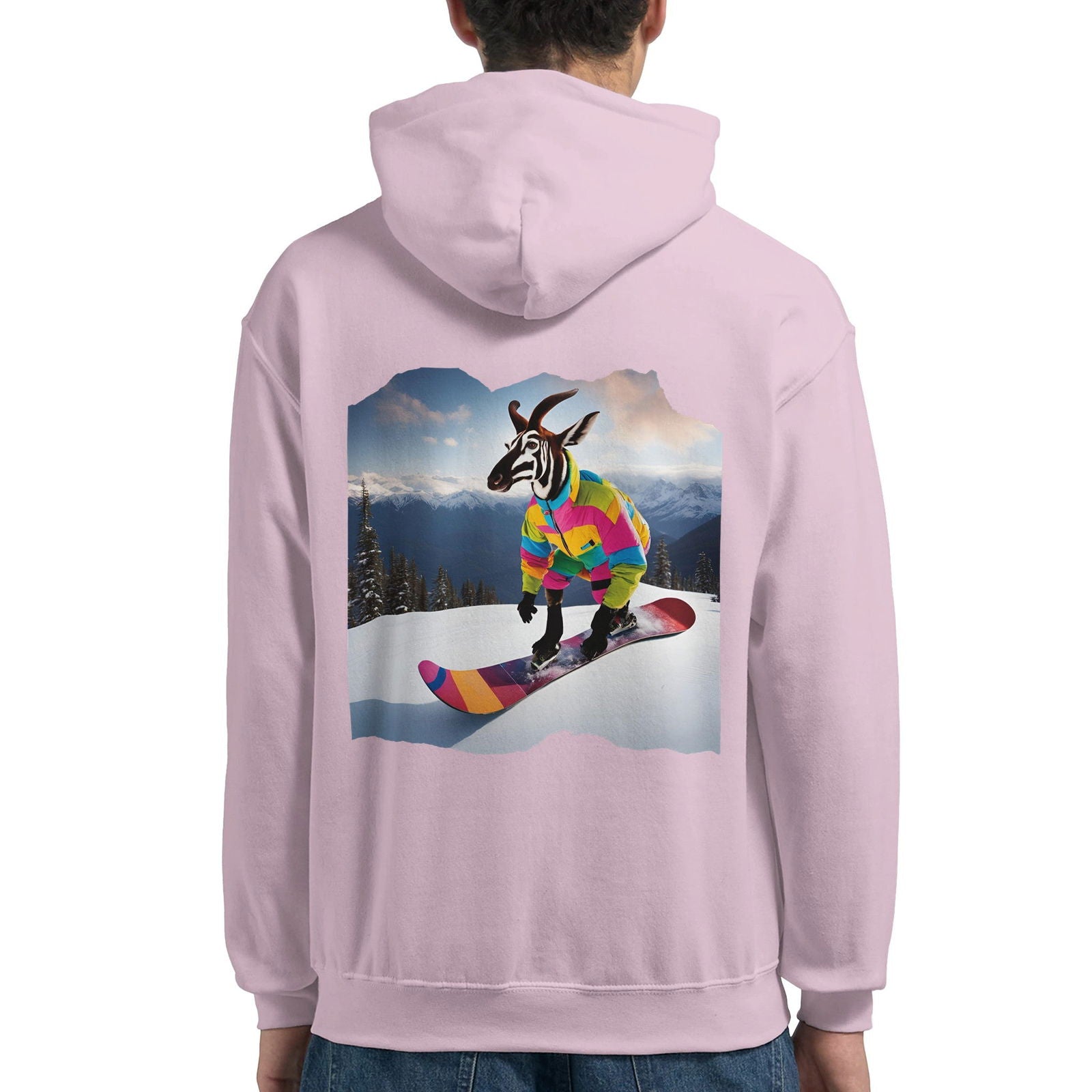 Powder Play Okapi | Hoodie Unisex - Tshirt-Fabriek.nl