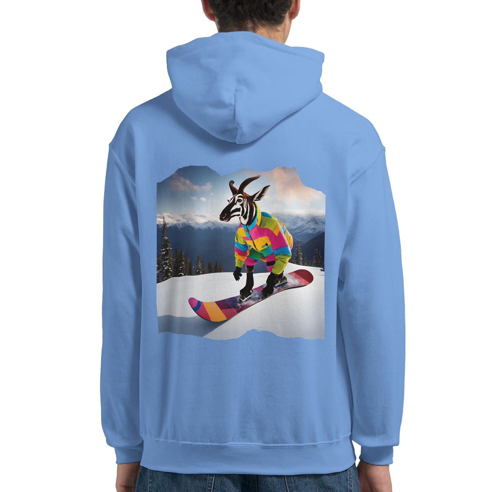 Powder Play Okapi | Hoodie Unisex - Tshirt-Fabriek.nl