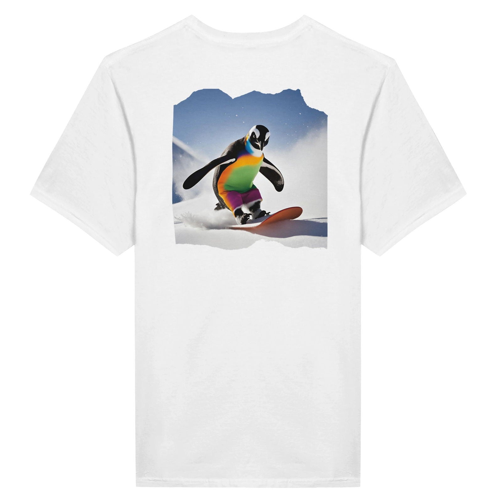 Powder Play Penquin | T-Shirt Unisex - Tshirt-Fabriek.nl