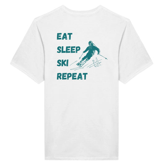 Powder Play Ski repeat | T-Shirt Unisex - Tshirt-Fabriek.nl