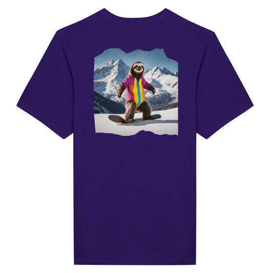 Powder Play Sloth | T-Shirt Unisex - Tshirt-Fabriek.nl