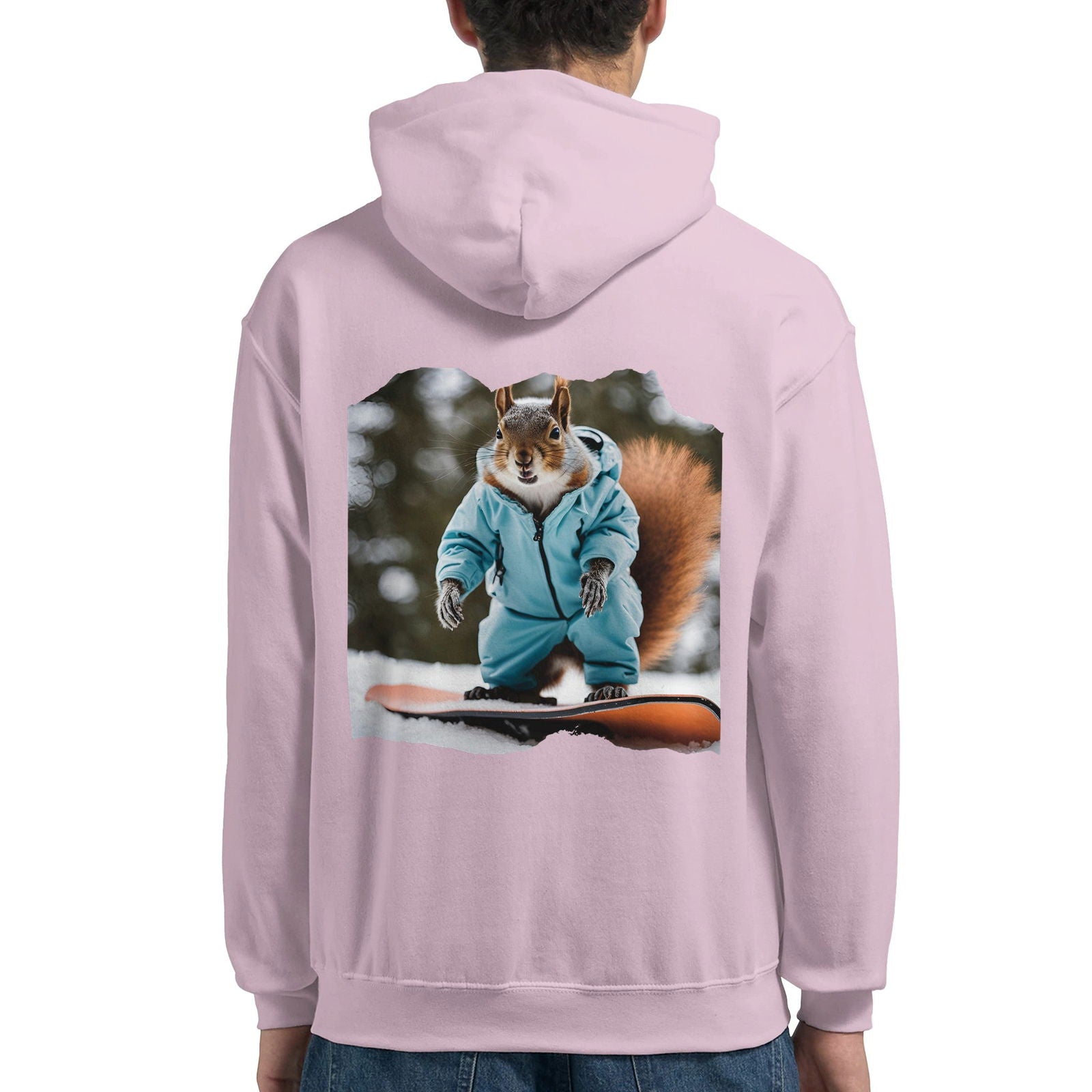 Powder Play Squirrel | Hoodie Unisex - Tshirt-Fabriek.nl