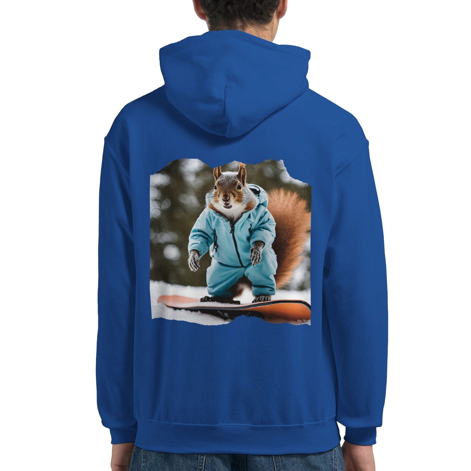 Powder Play Squirrel | Hoodie Unisex - Tshirt-Fabriek.nl