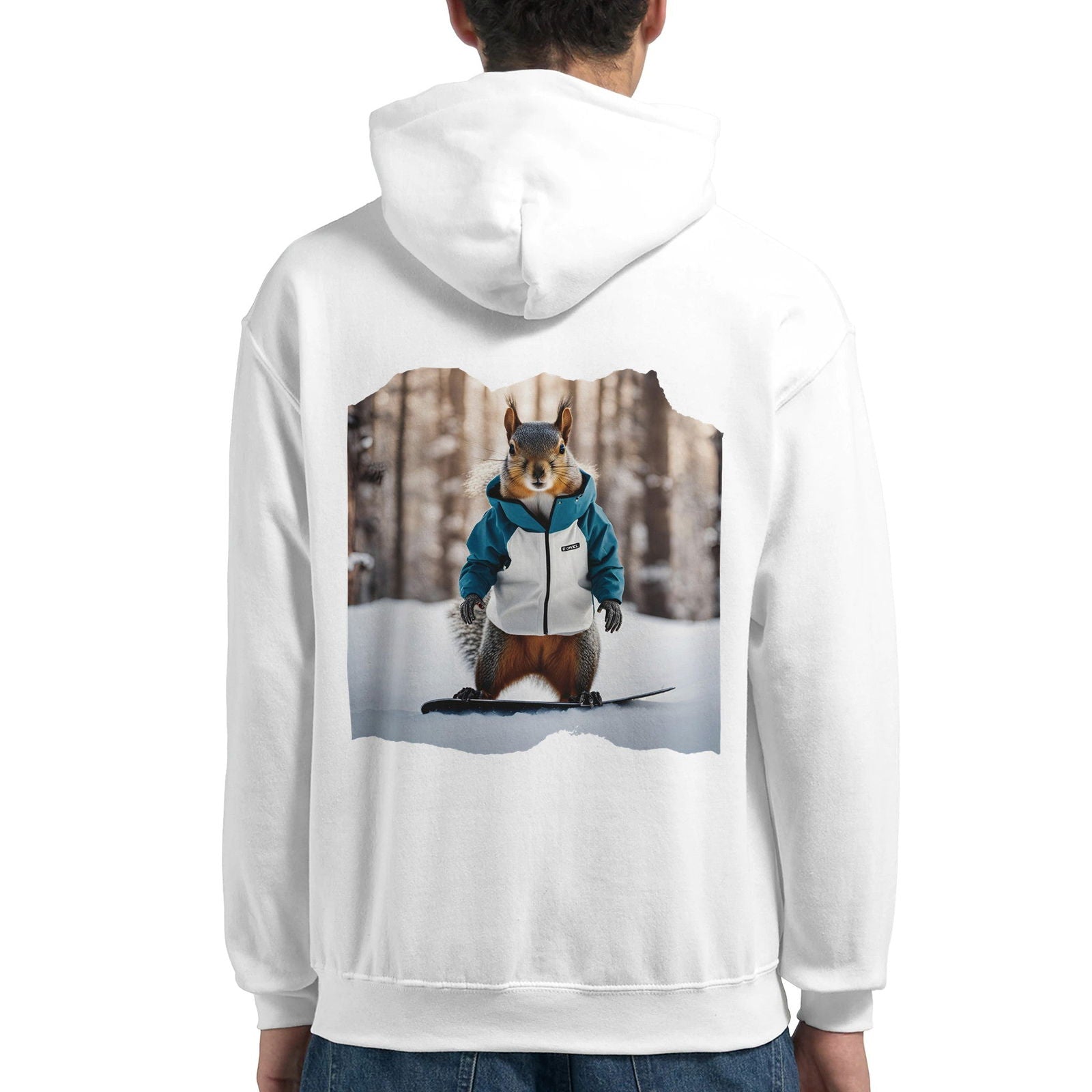 Powder Play Squirrel | Hoodie Unisex - Tshirt-Fabriek.nl