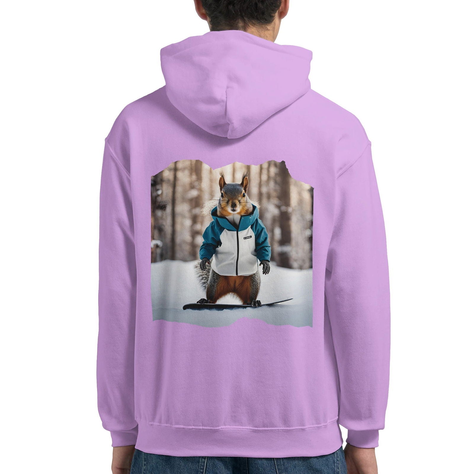 Powder Play Squirrel | Hoodie Unisex - Tshirt-Fabriek.nl