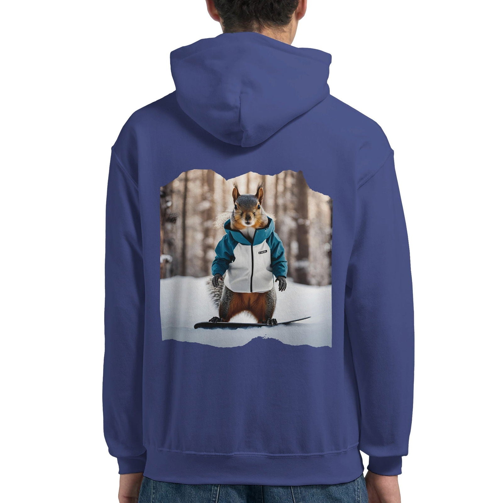 Powder Play Squirrel | Hoodie Unisex - Tshirt-Fabriek.nl