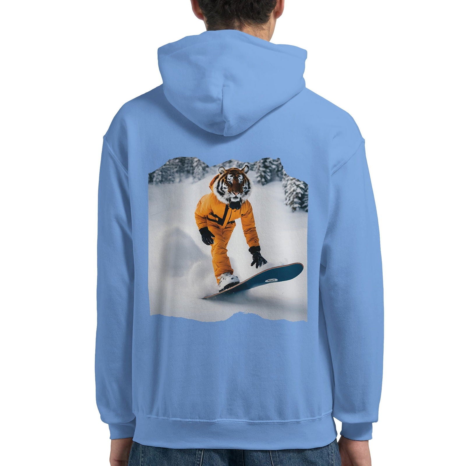 Powder Play Tiger | Hoodie Unisex - Tshirt-Fabriek.nl