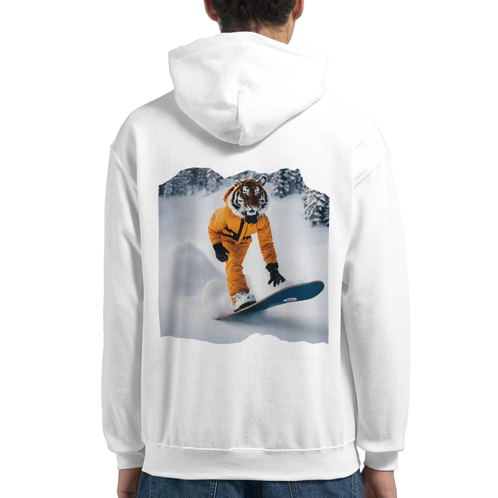 Powder Play Tiger | Hoodie Unisex - Tshirt-Fabriek.nl