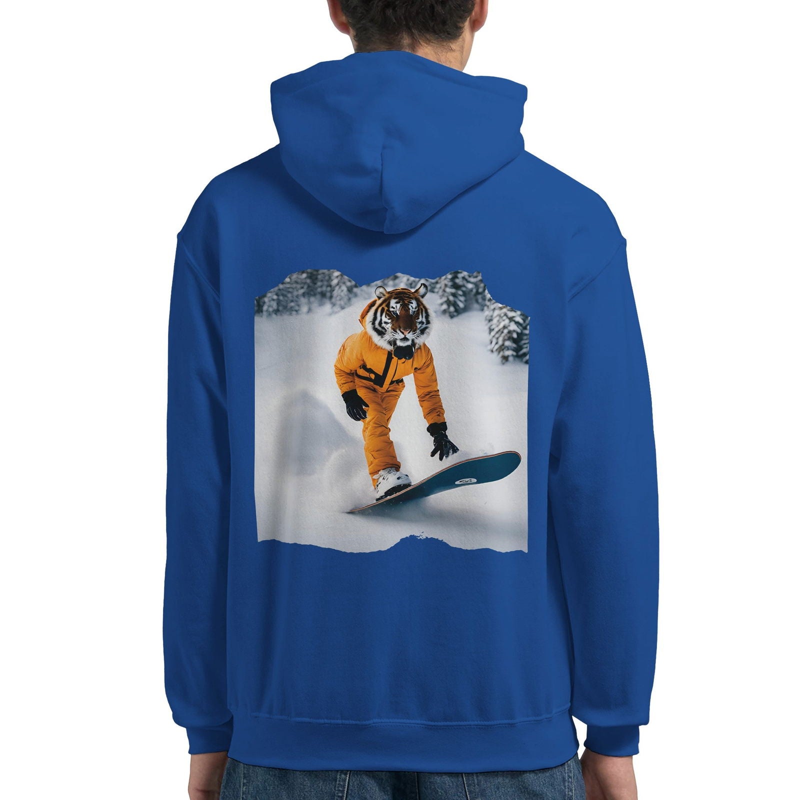 Powder Play Tiger | Hoodie Unisex - Tshirt-Fabriek.nl