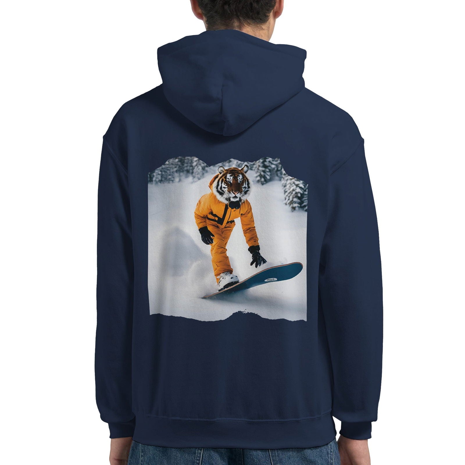 Powder Play Tiger | Hoodie Unisex - Tshirt-Fabriek.nl