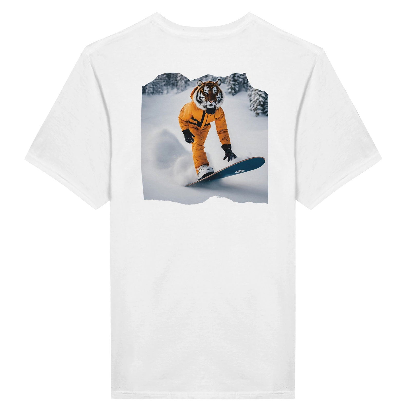 Powder Play Tiger | T-Shirt Unisex - Tshirt-Fabriek.nl