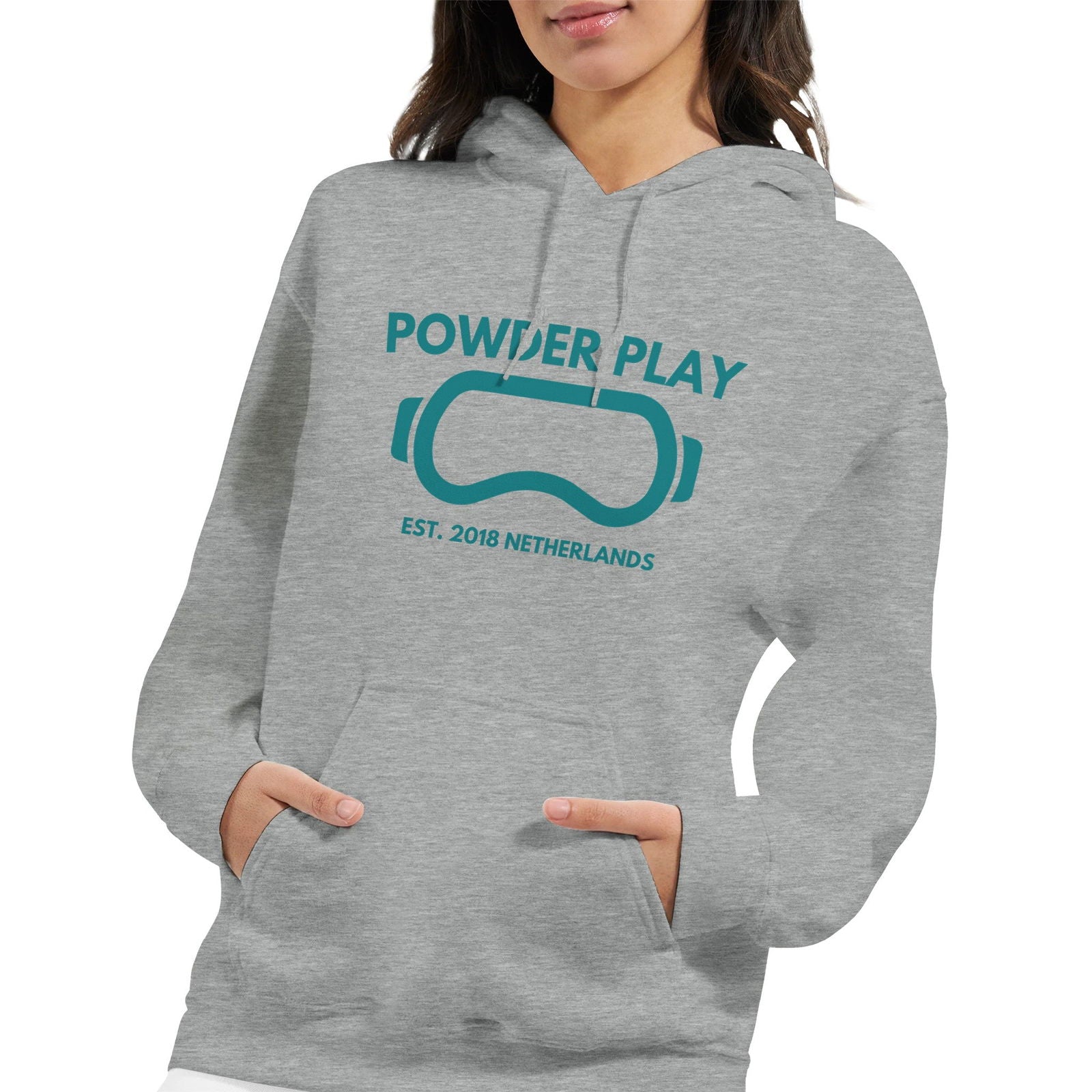 Powder Play Wolf | Hoodie Unisex - Tshirt-Fabriek.nl