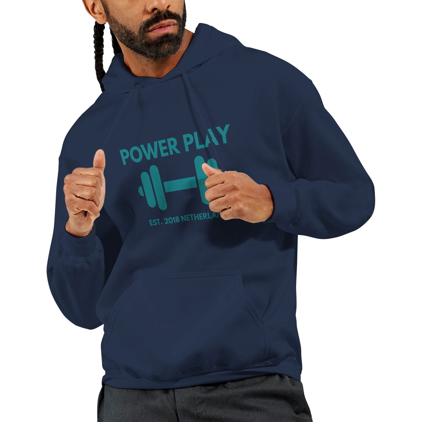 Power Play Smily | Hoodie Unisex - Tshirt-Fabriek.nl