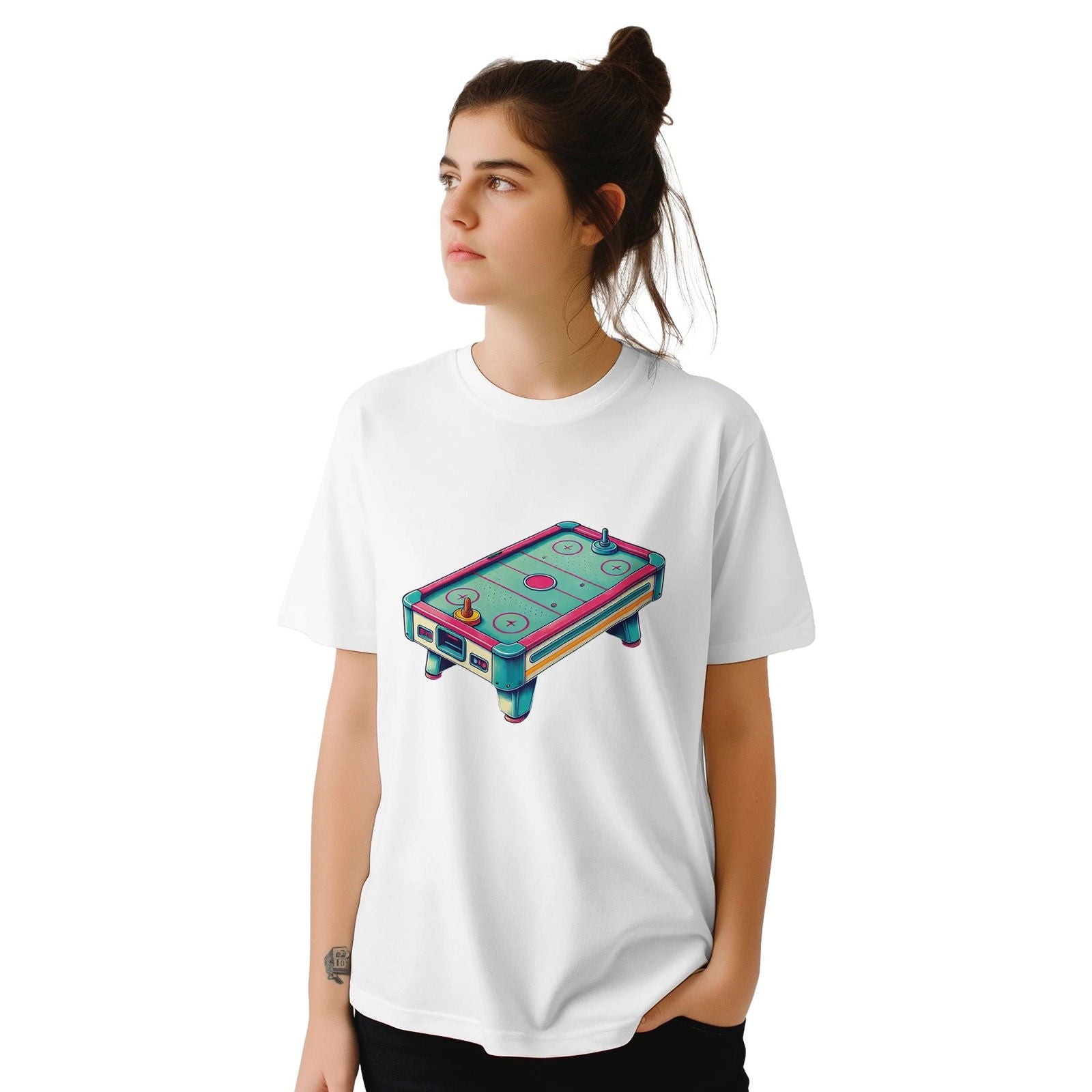 Retro Air-Hockey | T-Shirt Unisex - Tshirt-Fabriek.nl