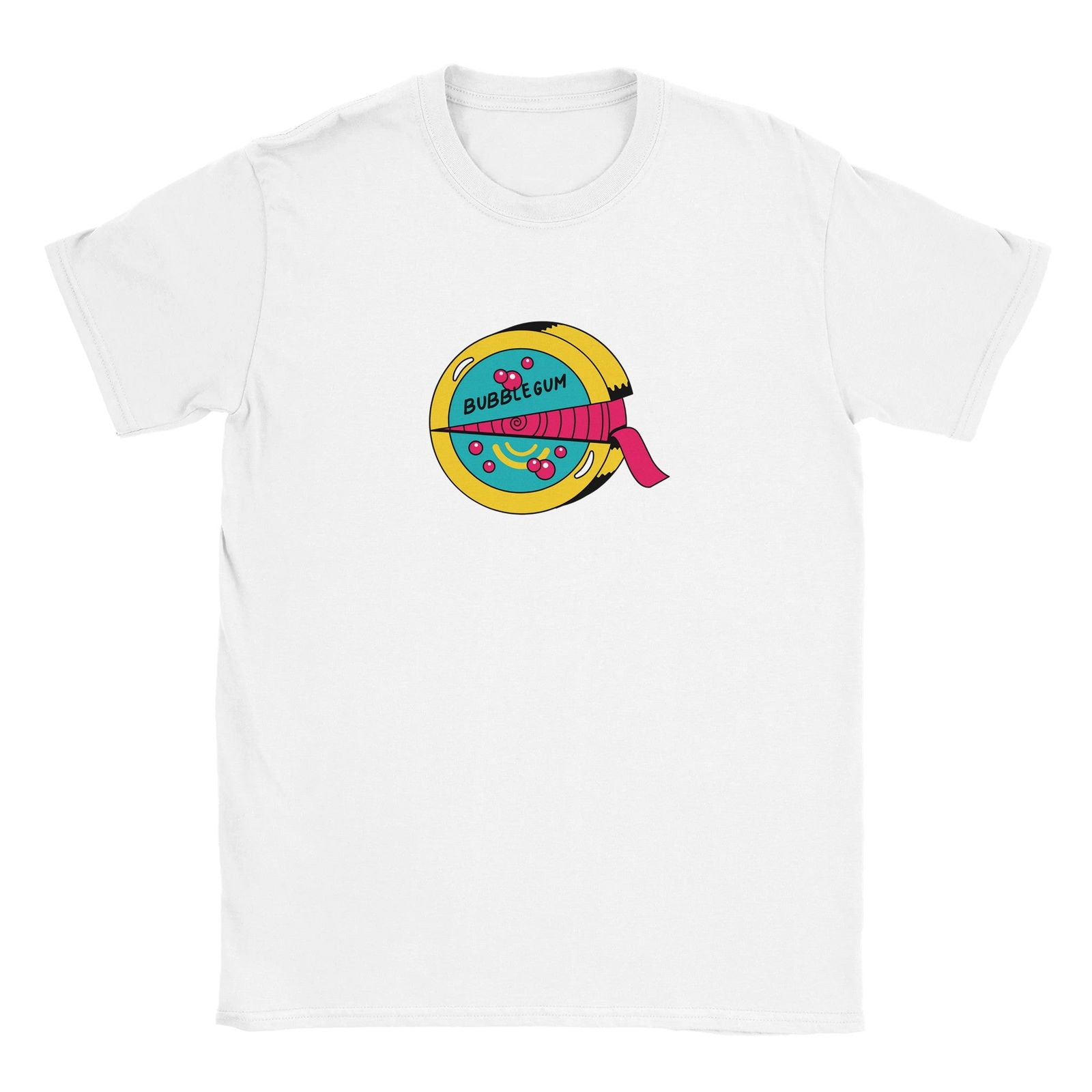 Retro Bubblegum roll | T-Shirt Unisex - Tshirt-Fabriek.nl