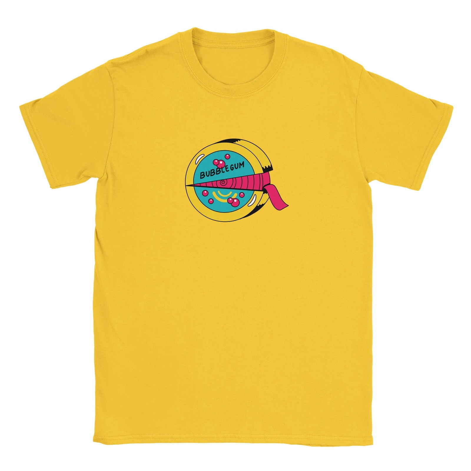 Retro Bubblegum roll | T-Shirt Unisex - Tshirt-Fabriek.nl