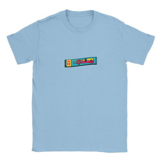 Retro Candy bar | T-Shirt Unisex - Tshirt-Fabriek.nl