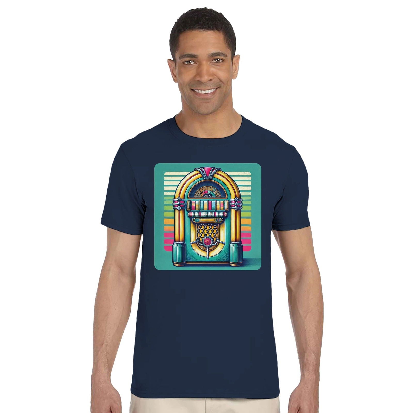 Retro Jukebox | T-Shirt Unisex - Tshirt-Fabriek.nl