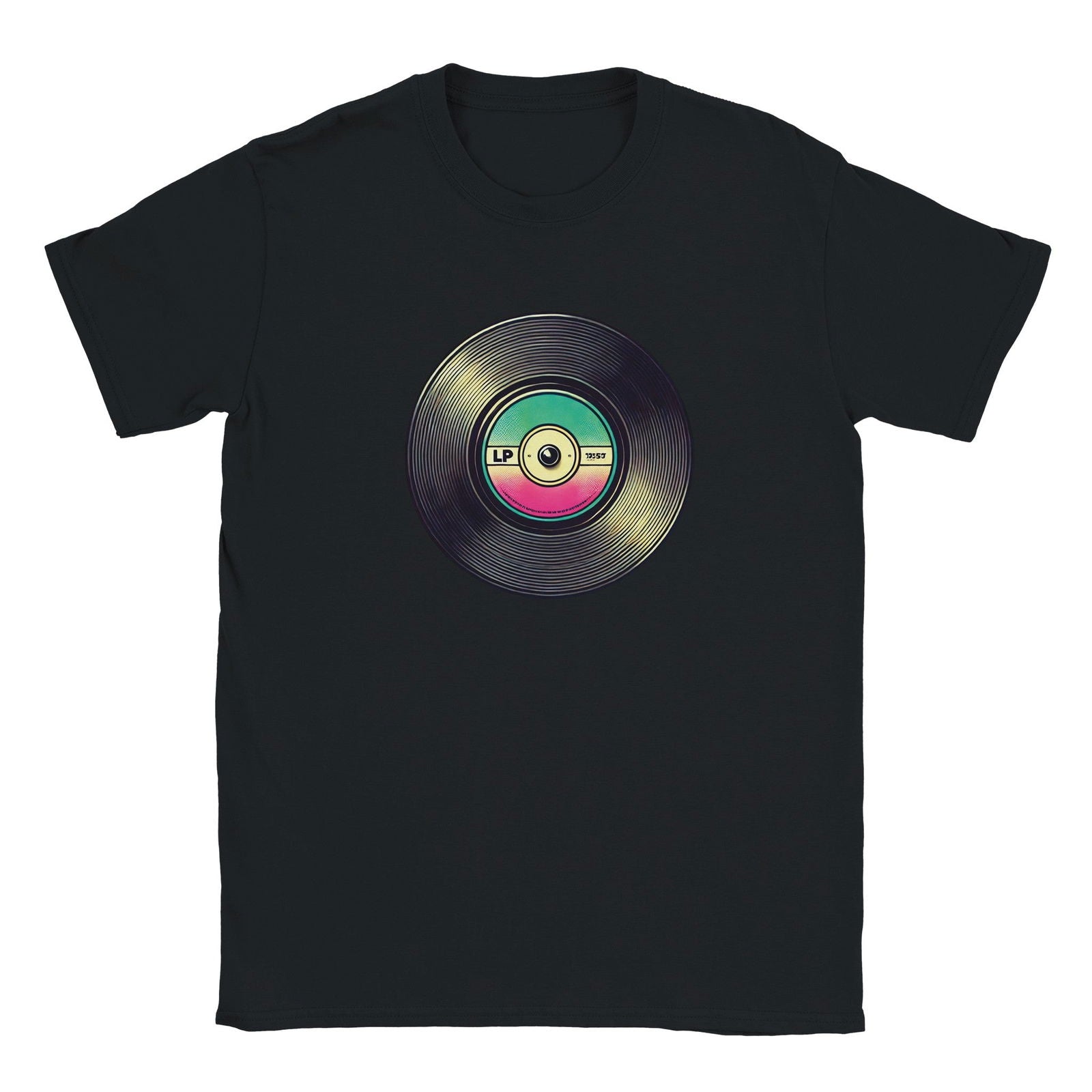 Retro LP plaat | T-Shirt Unisex - Tshirt-Fabriek.nl