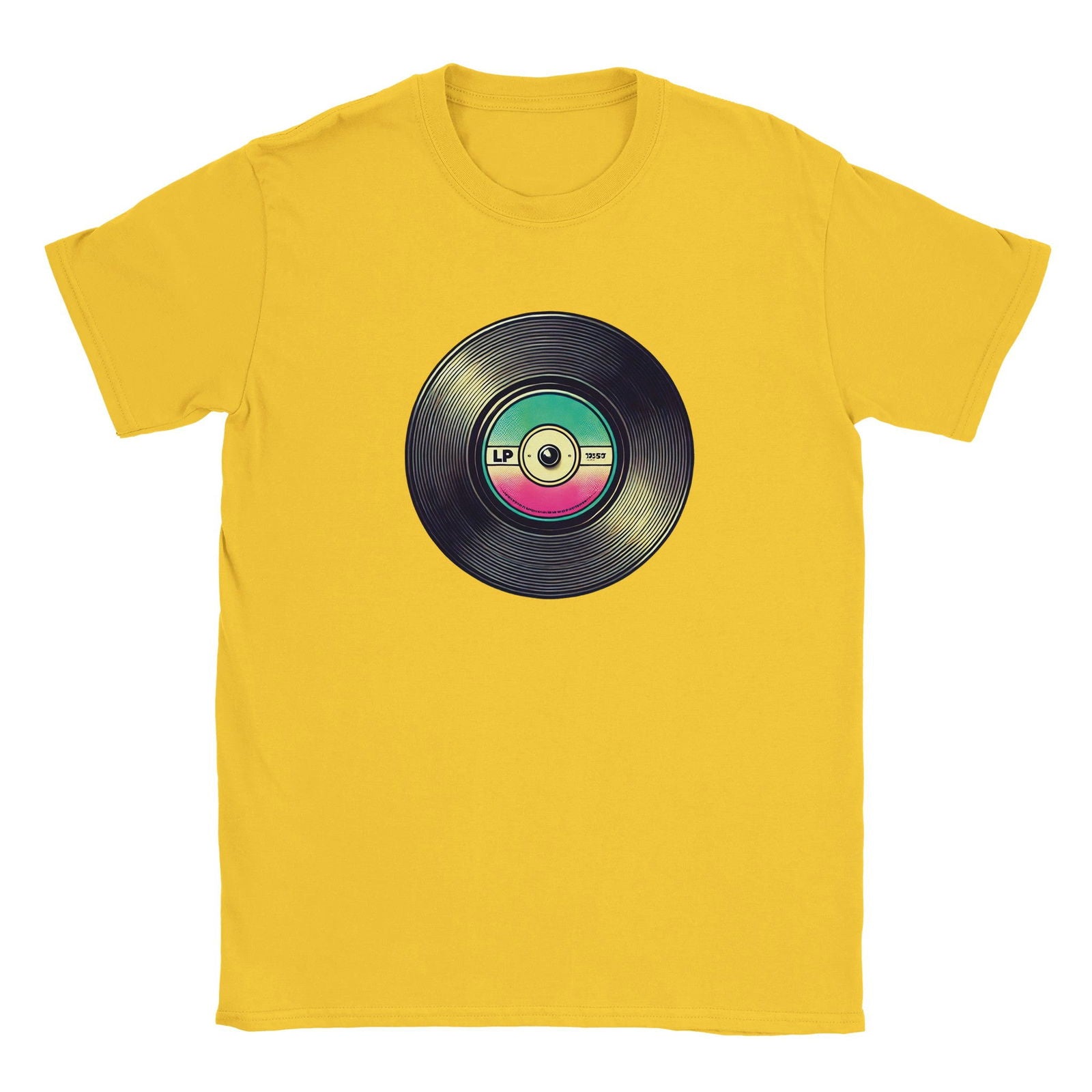 Retro LP plaat | T-Shirt Unisex - Tshirt-Fabriek.nl