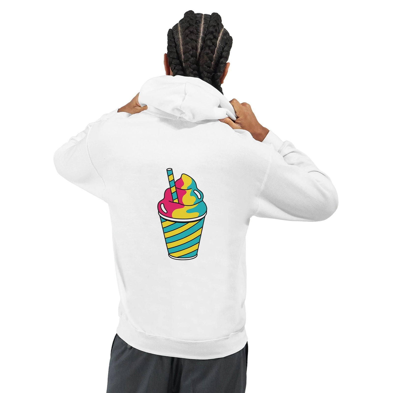 Retro Milkshake | Hoodie Unisex - Tshirt-Fabriek.nl