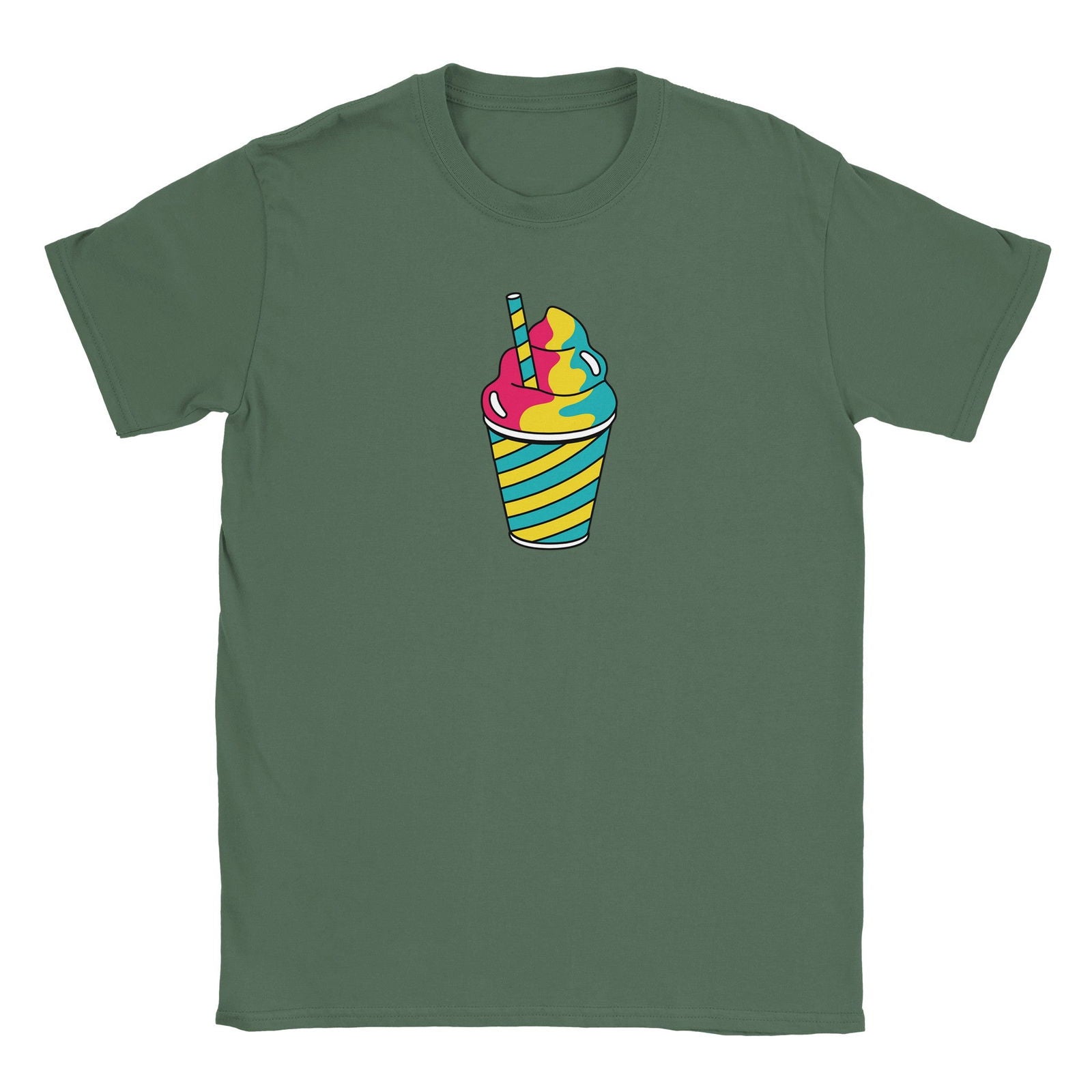 Retro Milkshake | T-Shirt Unisex - Tshirt-Fabriek.nl