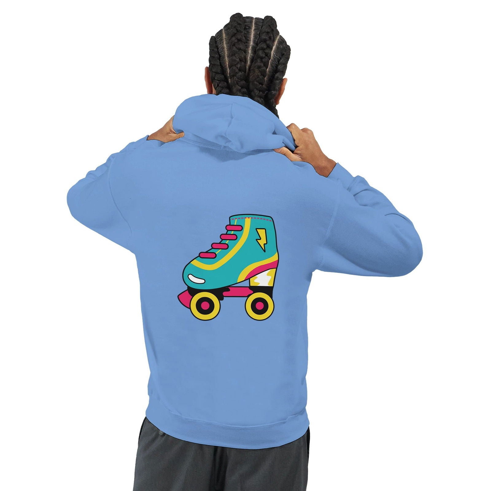 Retro Roller Skate | Hoodie Unisex - Tshirt-Fabriek.nl