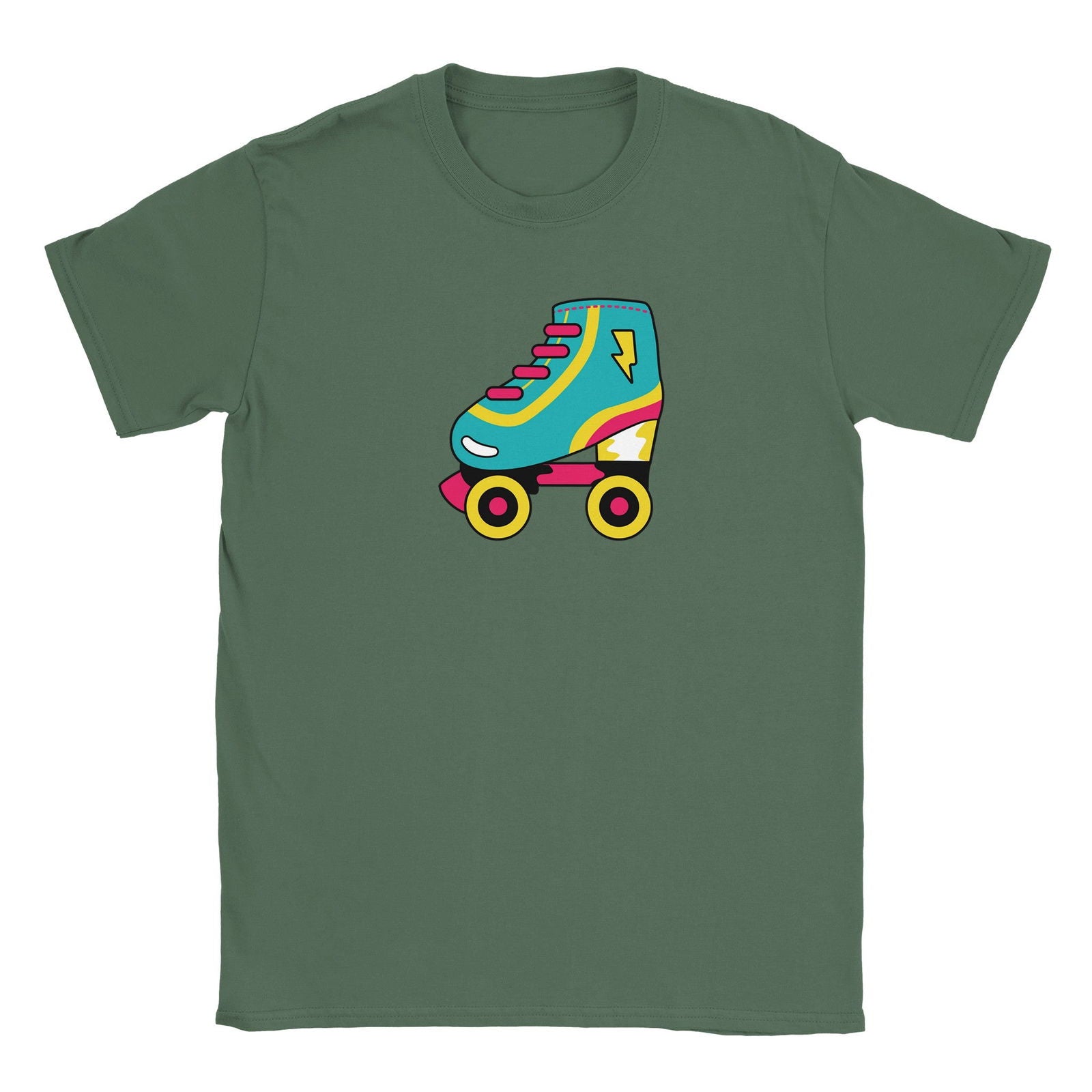 Retro Roller skate | T-Shirt Unisex - Tshirt-Fabriek.nl