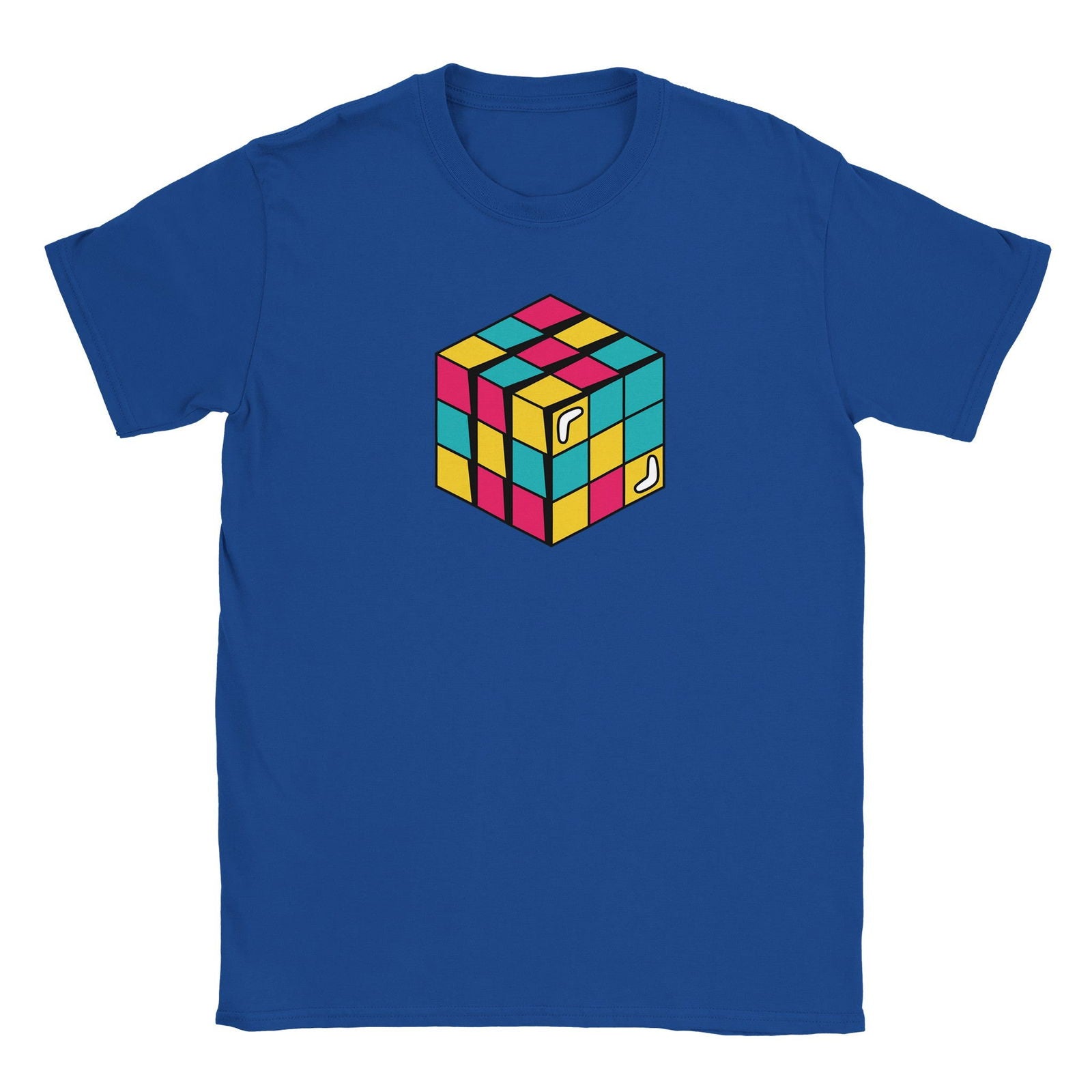 Retro Rubix cube | T-Shirt Unisex - Tshirt-Fabriek.nl