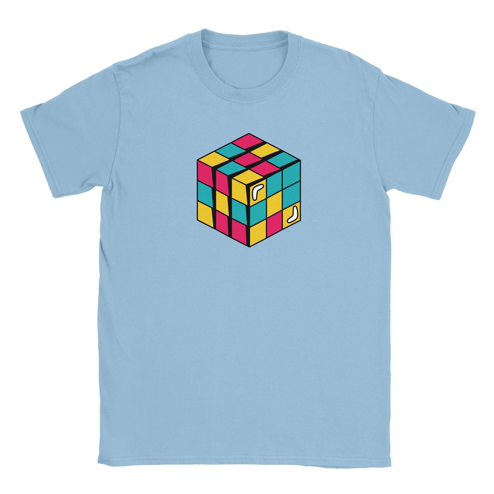 Retro Rubix cube | T-Shirt Unisex - Tshirt-Fabriek.nl