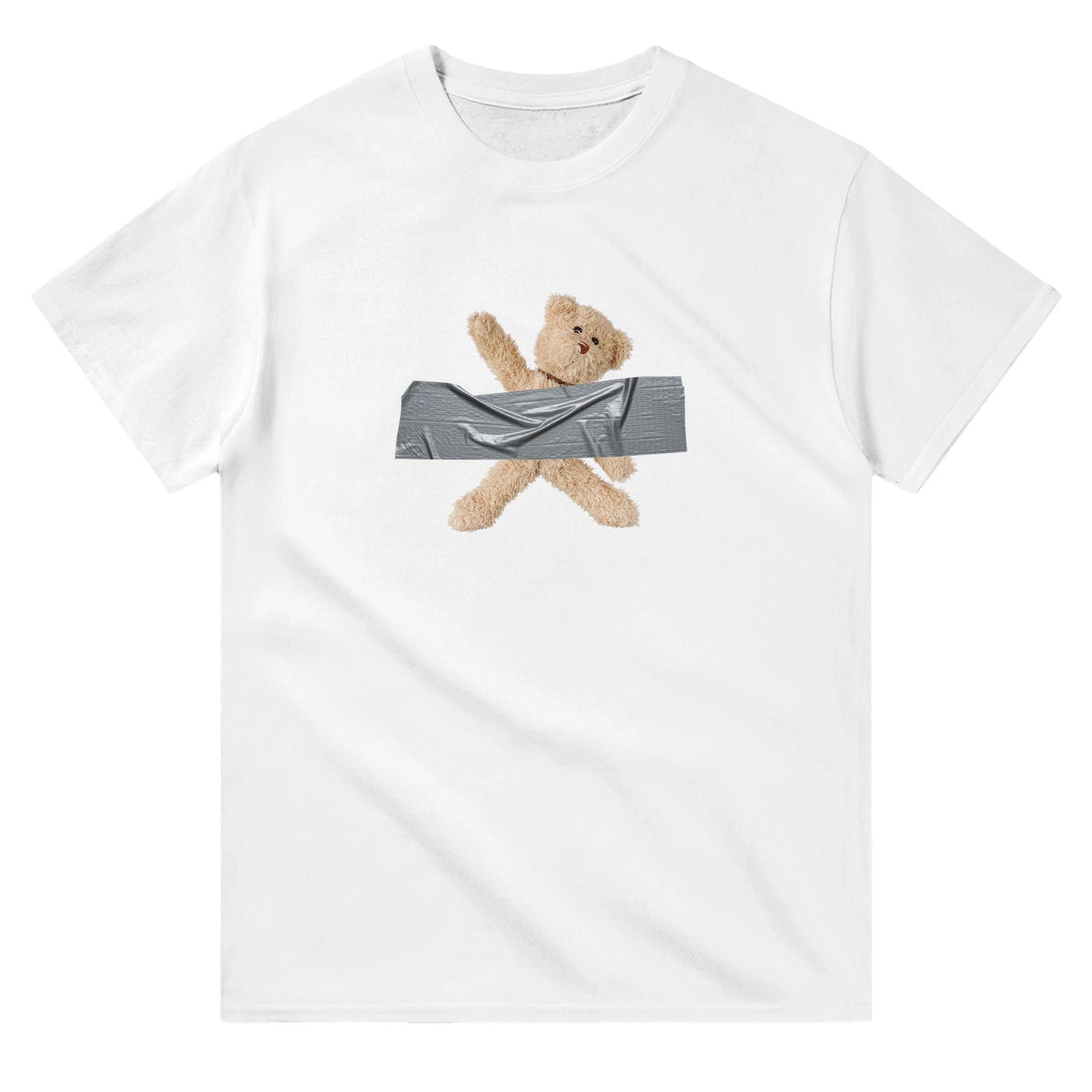 T-shirt Unisex | Ductaped teddybear - Tshirt-Fabriek.nl